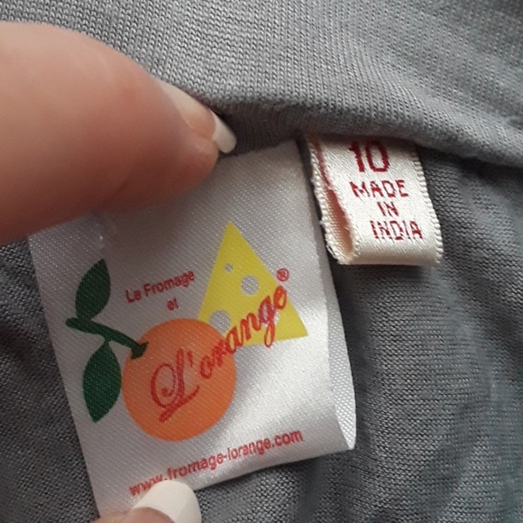 Le fromage et l'orange silver sequin skirt sz 10 - Picture 3 of 5